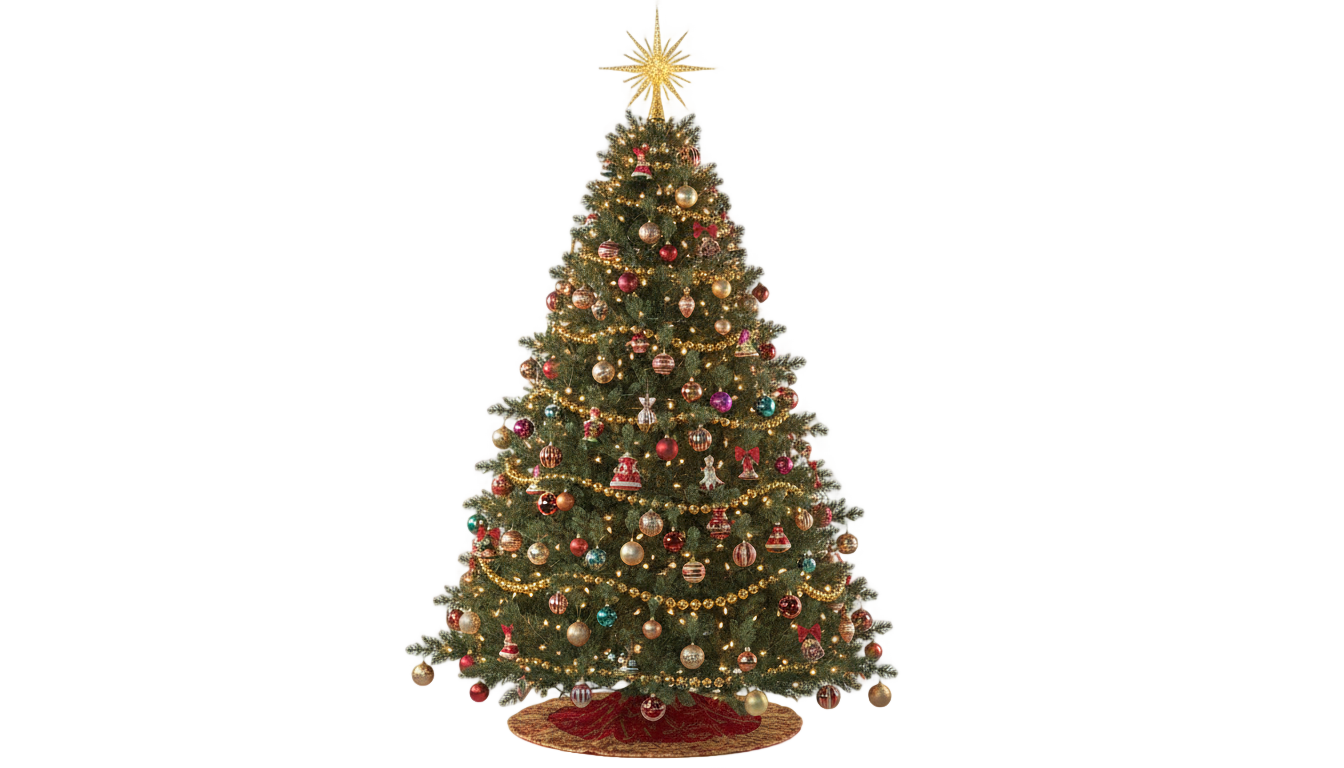 christmas tree clip art png PNG transparent background