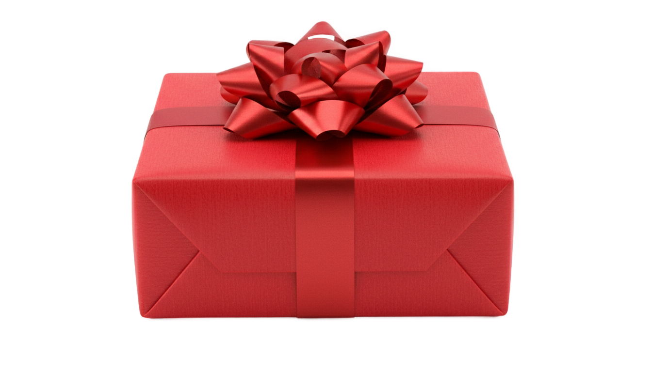 red gift box png PNG transparent background