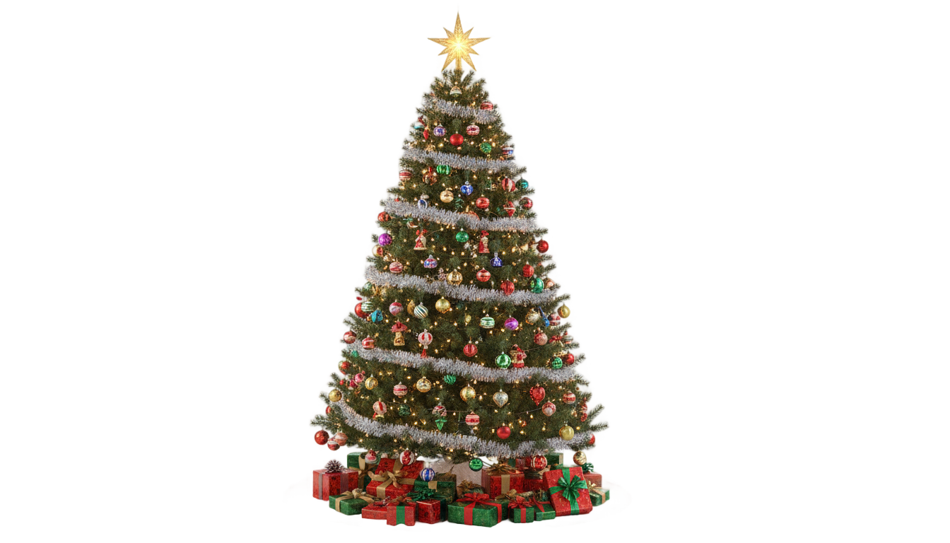 christmas tree png clipart PNG transparent background