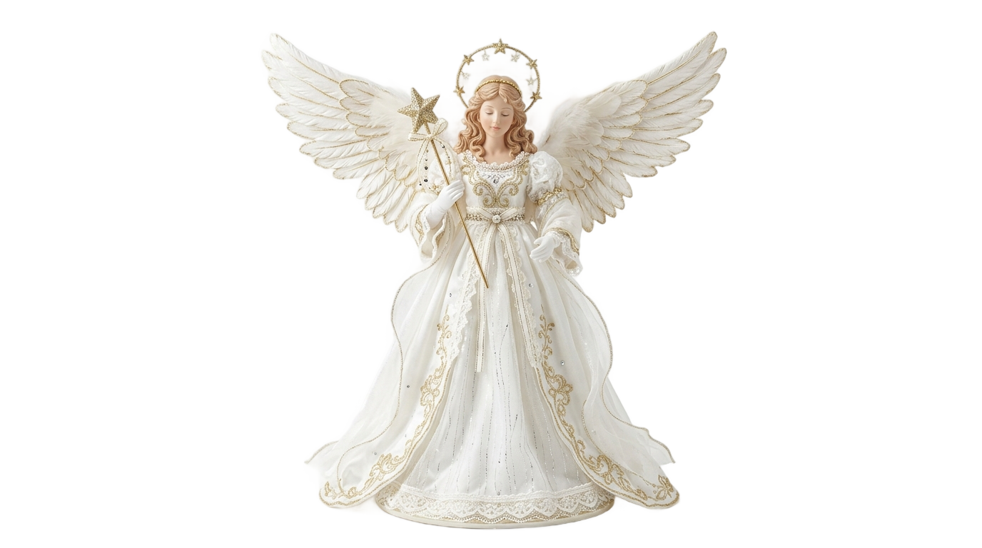 christmas tree angel png PNG transparent background