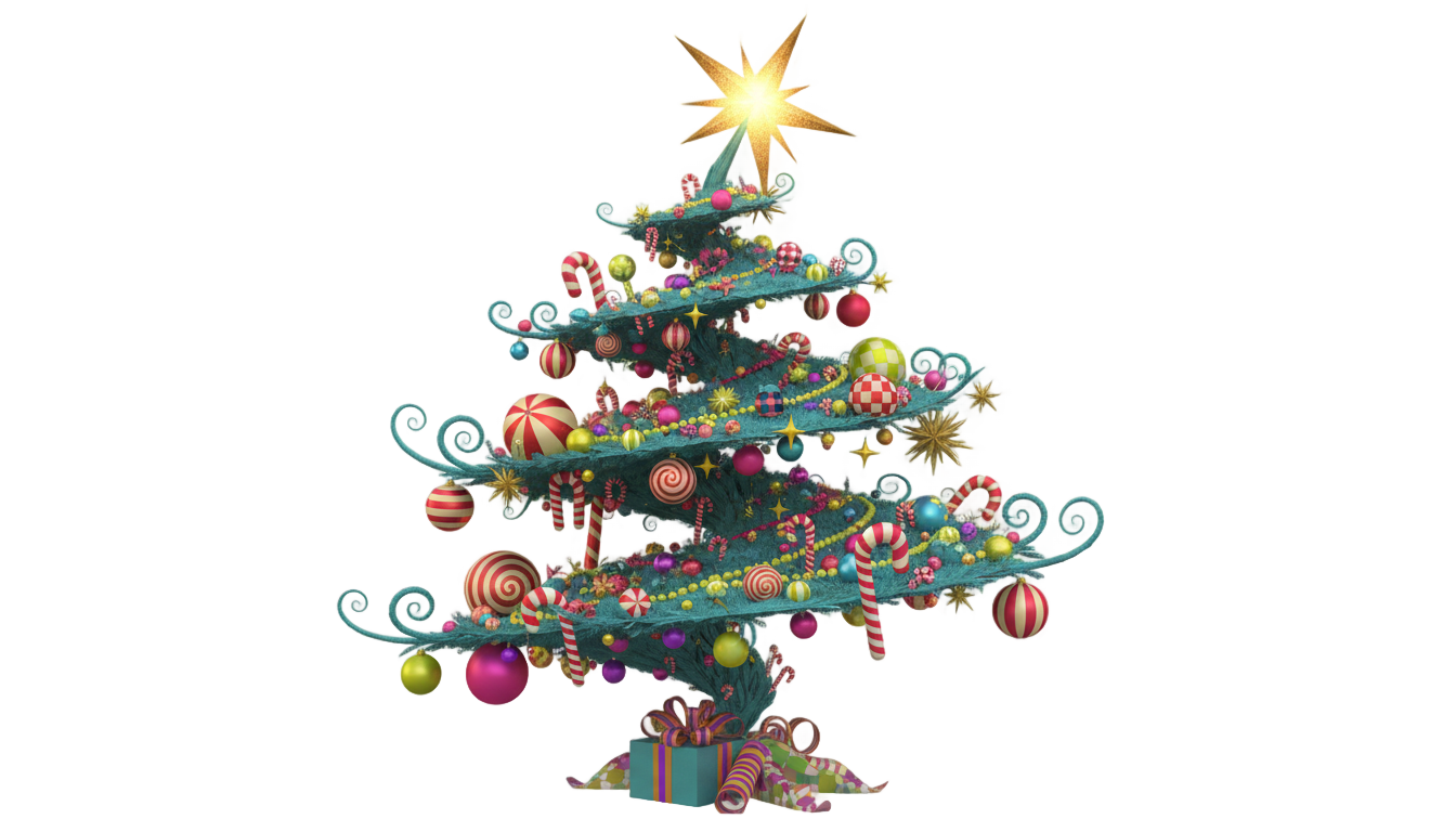 whoville christmas tree png PNG transparent background