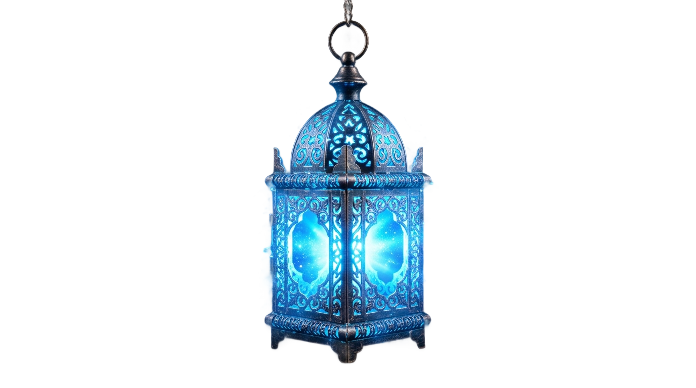 blue lantern png PNG transparent background
