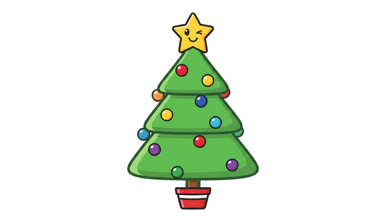 christmas tree emoji png PNG transparent background