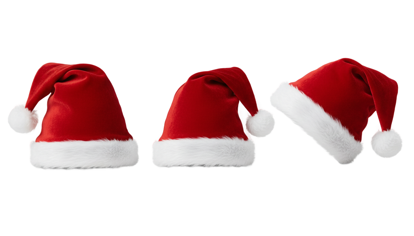 santa hats png PNG transparent background