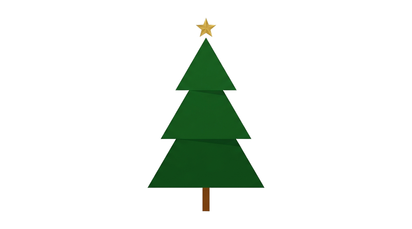 minimal christmas tree png PNG transparent background