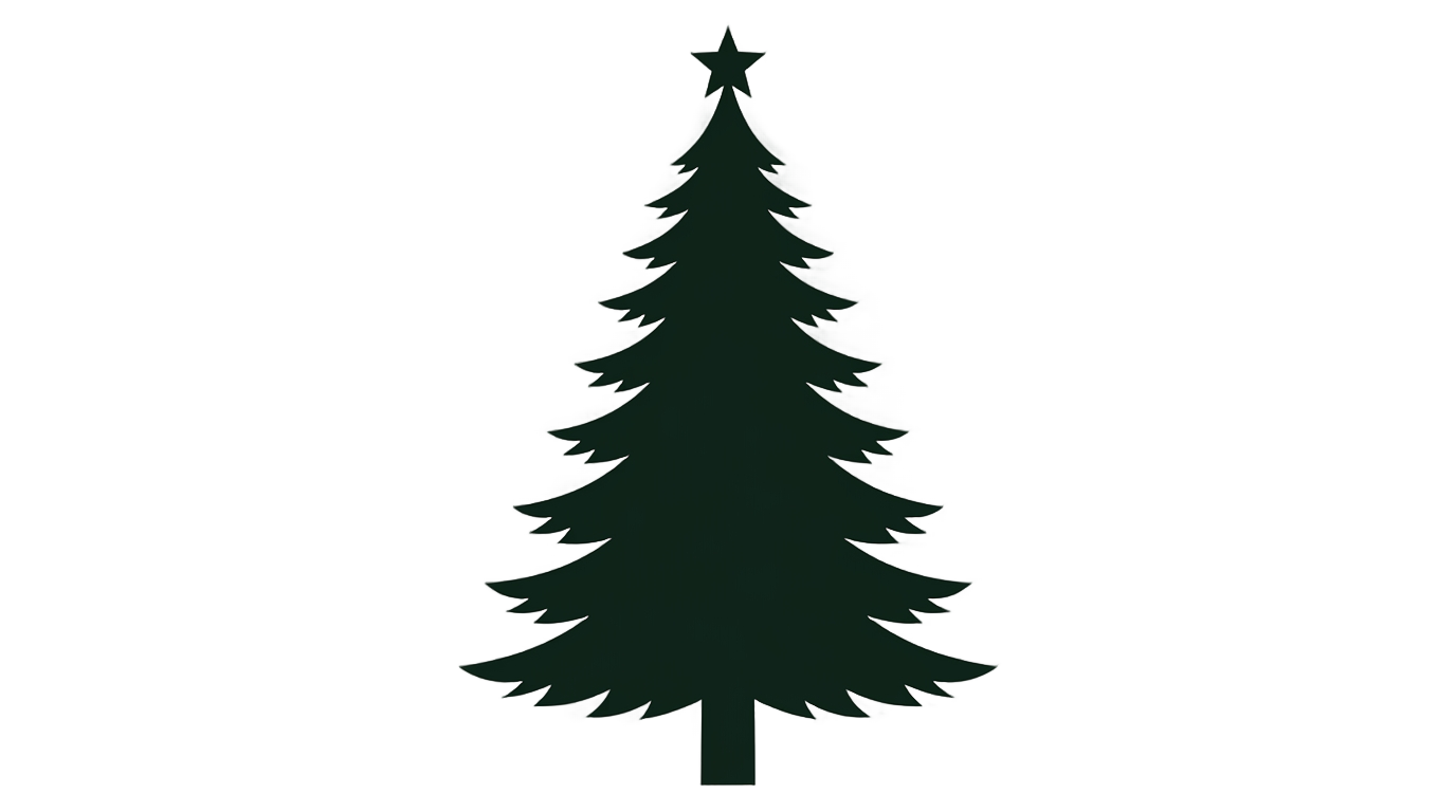 christmas tree shape png PNG transparent background