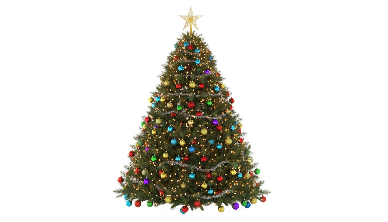 merry christmas tree png PNG transparent background