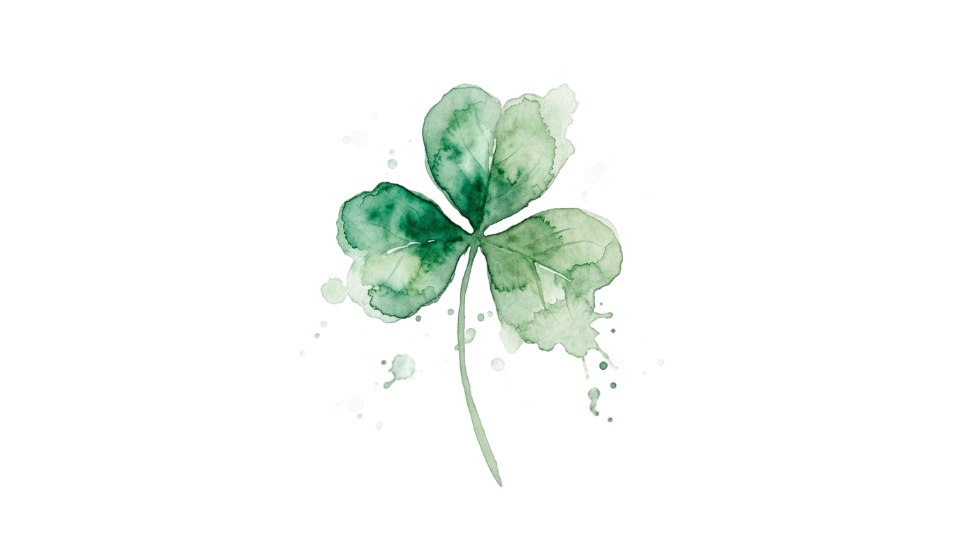 watercolor shamrock png PNG transparent background