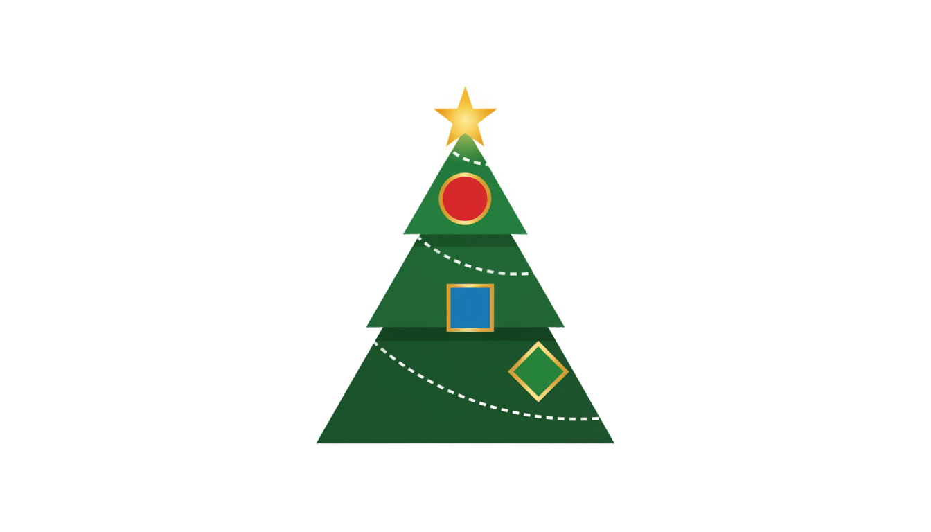 christmas tree logo png PNG transparent background