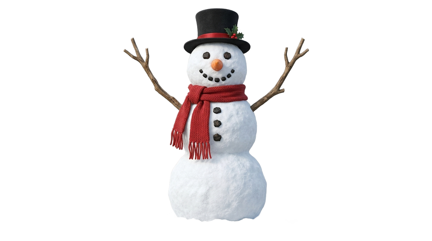 happy snowman png PNG transparent background