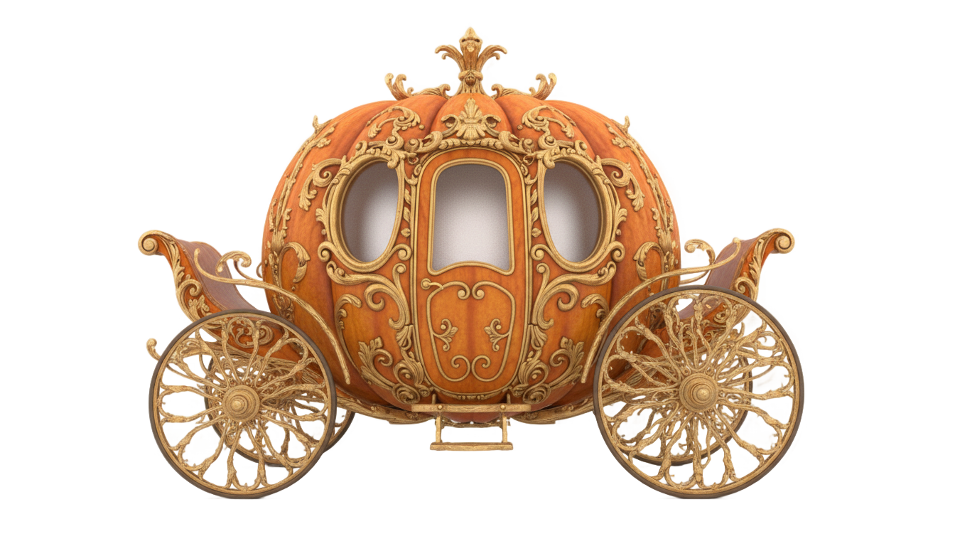 cinderella pumpkin carriage png PNG transparent background