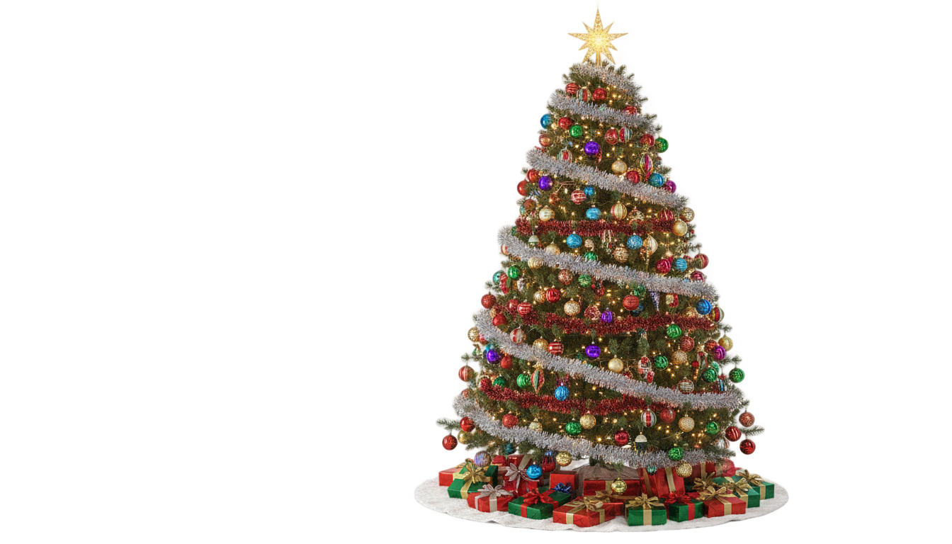 christmas tree png clipart PNG transparent background