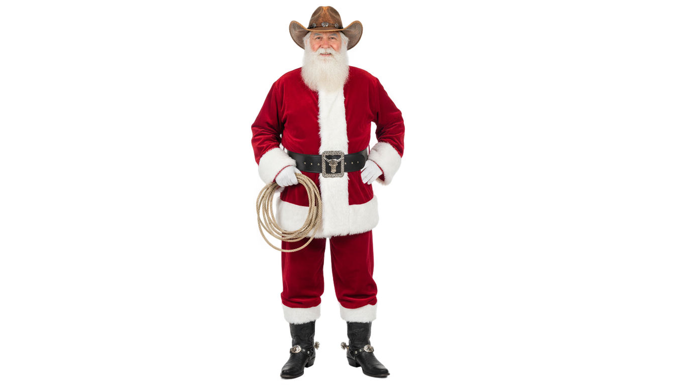 cowboy santa png PNG transparent background