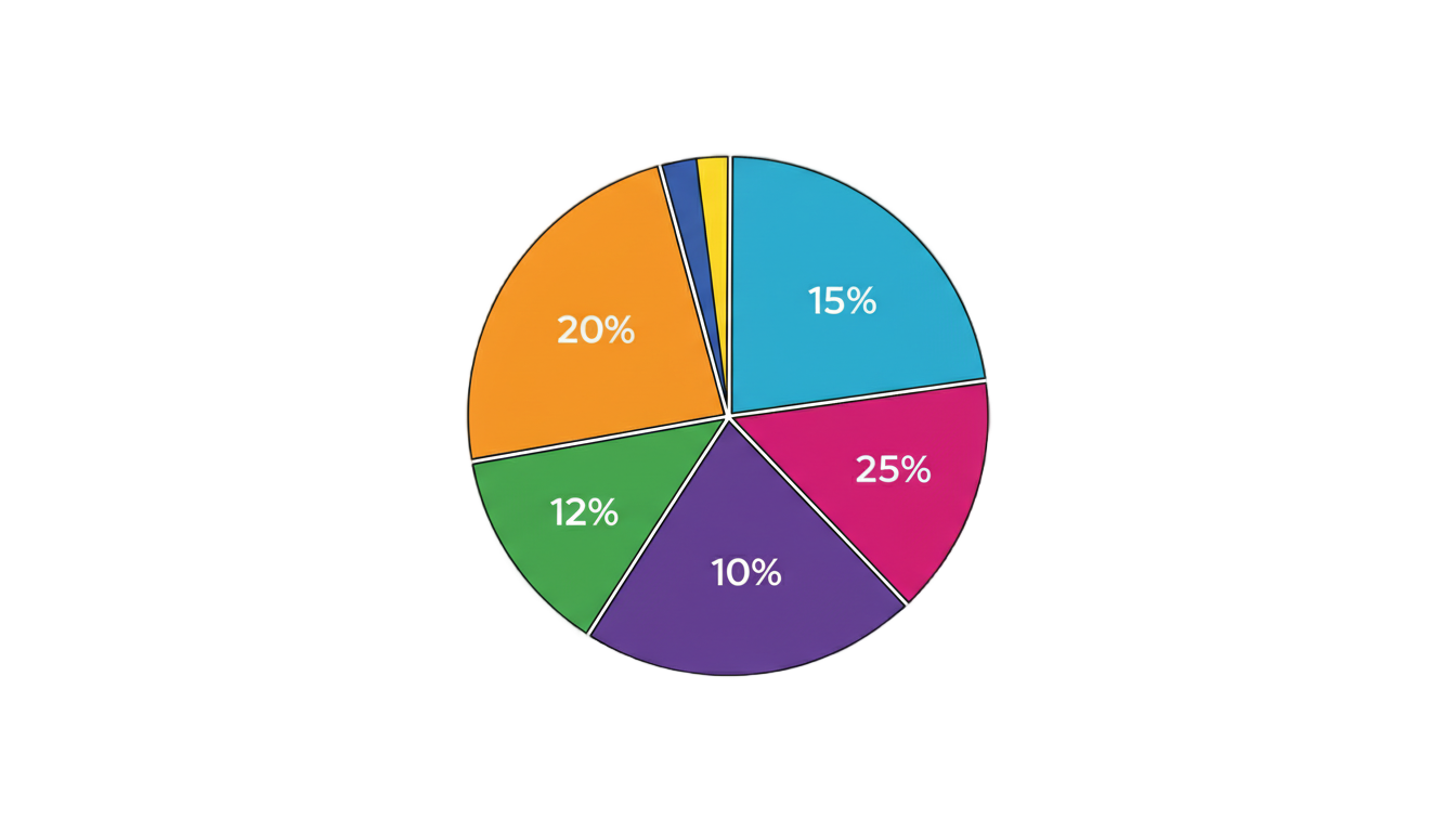 pie diagram png PNG transparent background