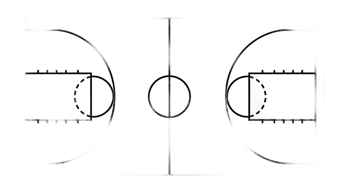 basketball court diagram png PNG transparent background