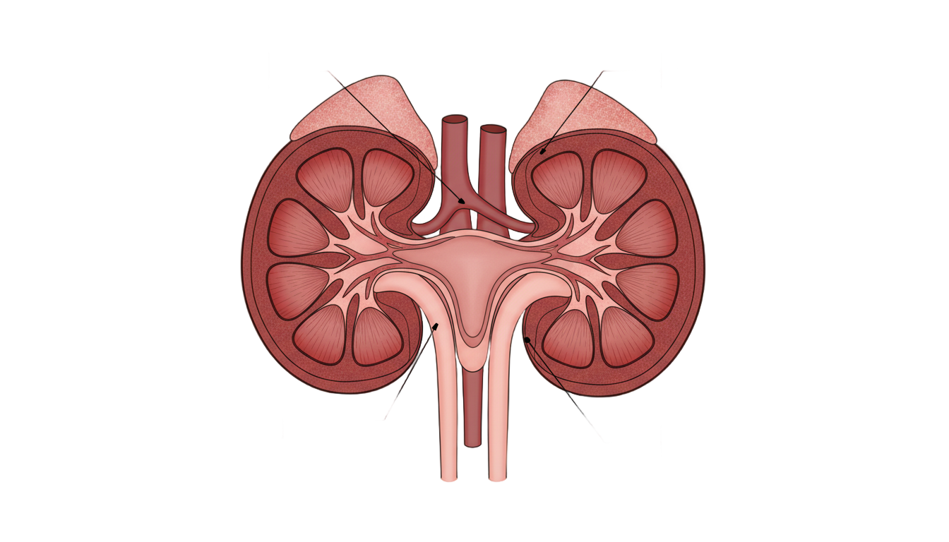 kidney diagram png PNG transparent background