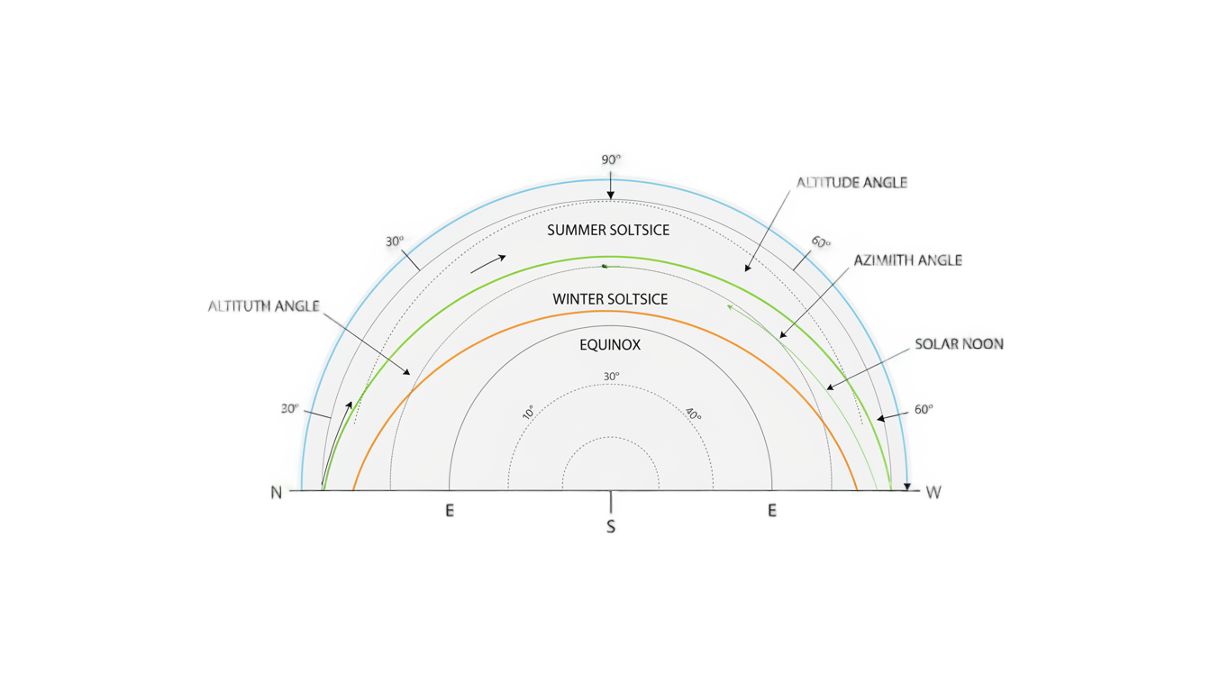 sun path diagram site analysis png PNG transparent background