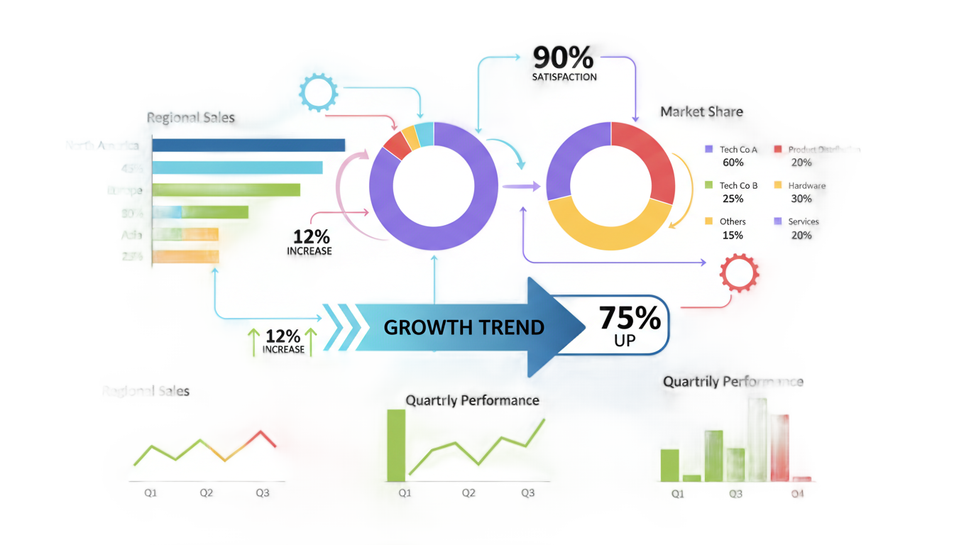 business infographic png PNG transparent background