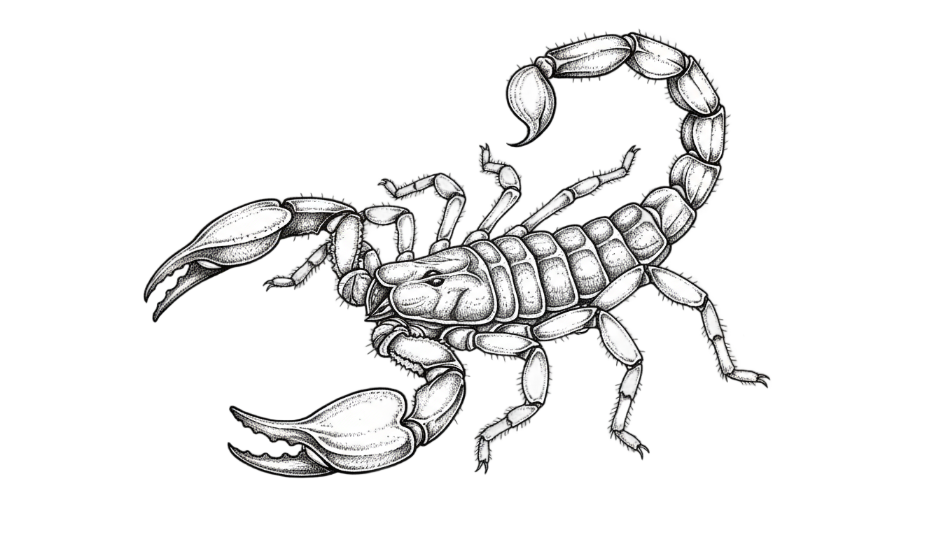 scorpion drawing png PNG transparent background