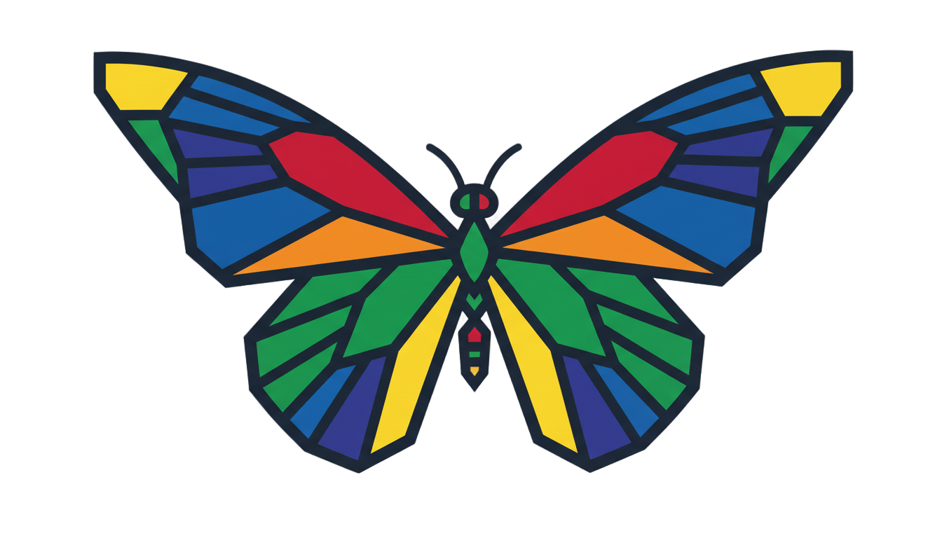 butterfly logo png PNG transparent background