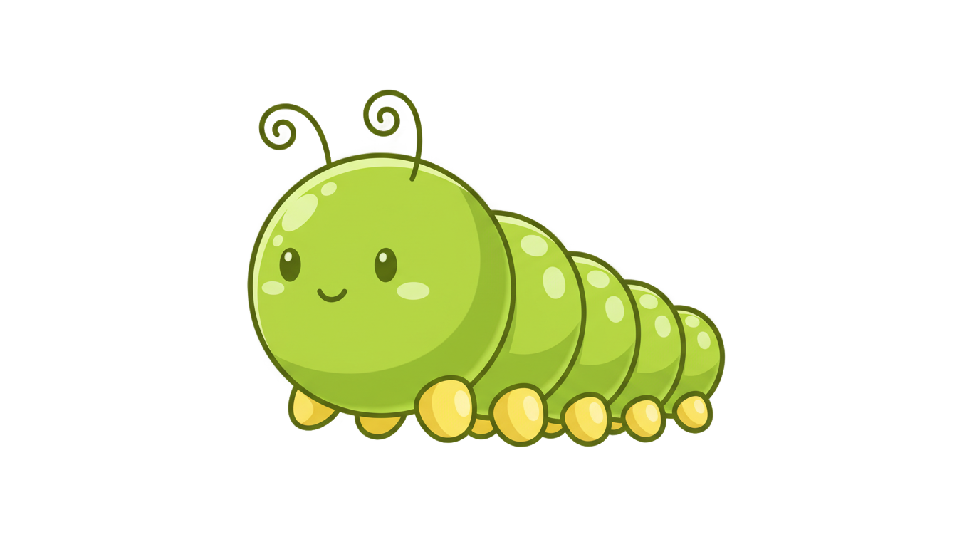 caterpillar emoji png PNG transparent background