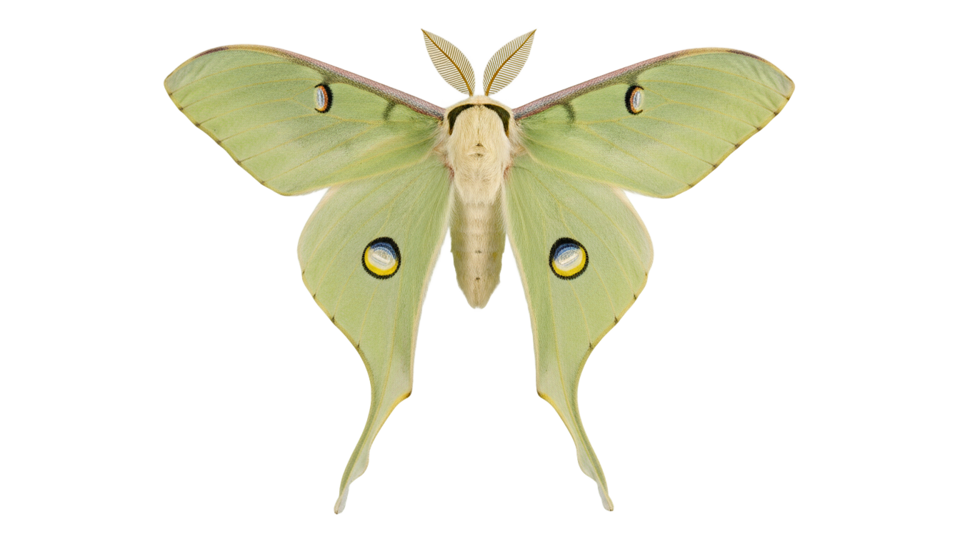 luna moth png PNG transparent background