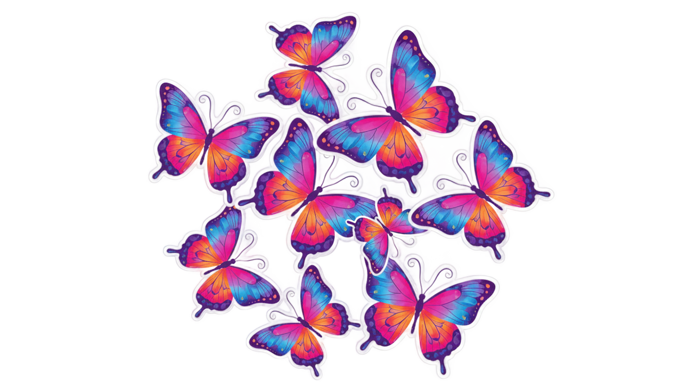 butterfly stickers png PNG transparent background