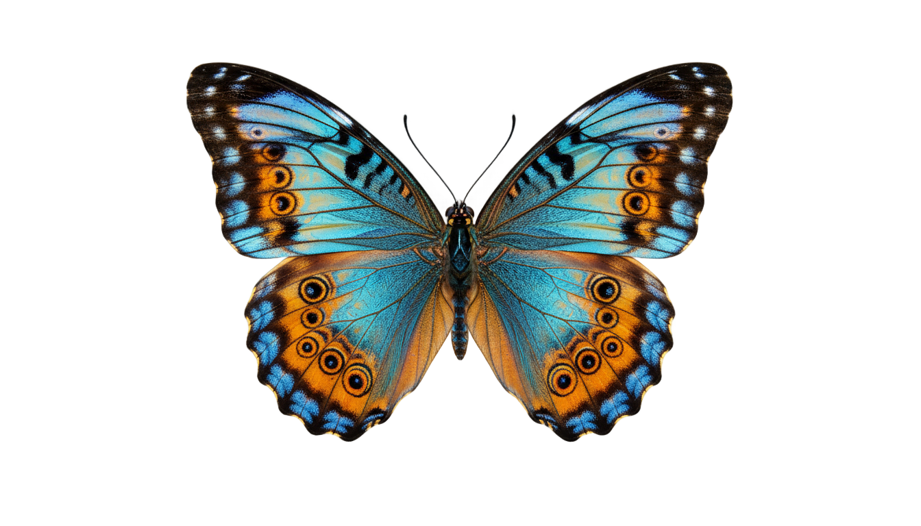 color butterfly png PNG transparent background