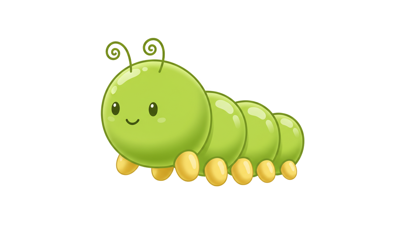 caterpillar emoji png PNG transparent background