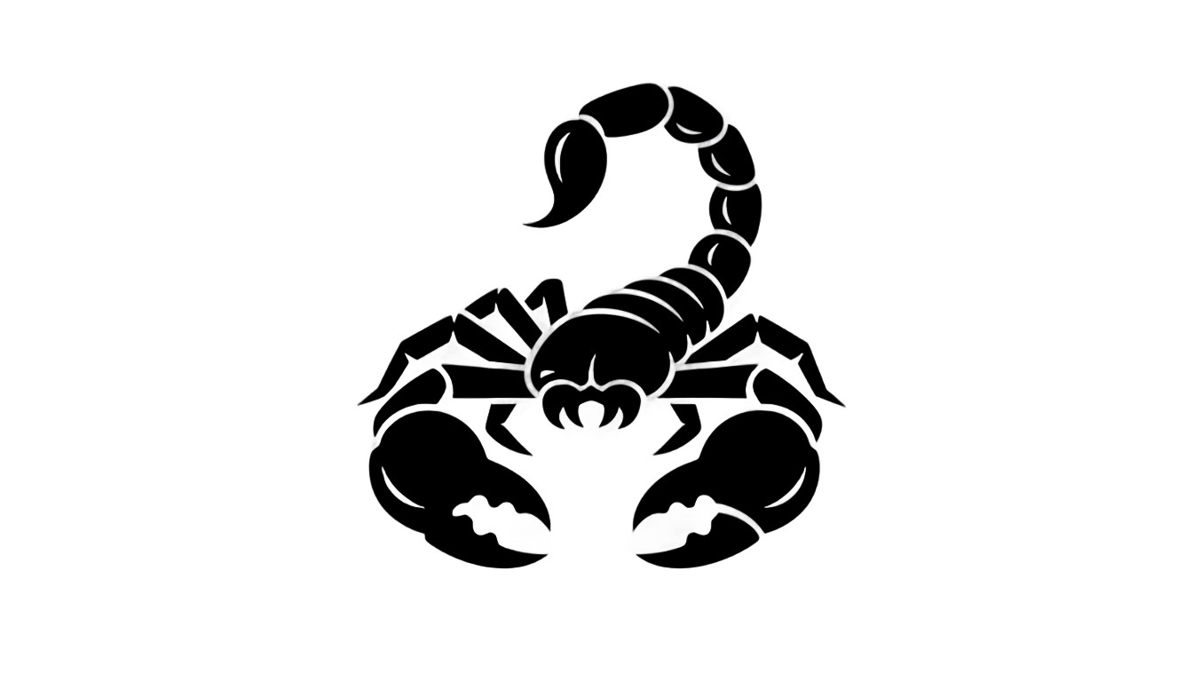 black scorpion logo png PNG transparent background