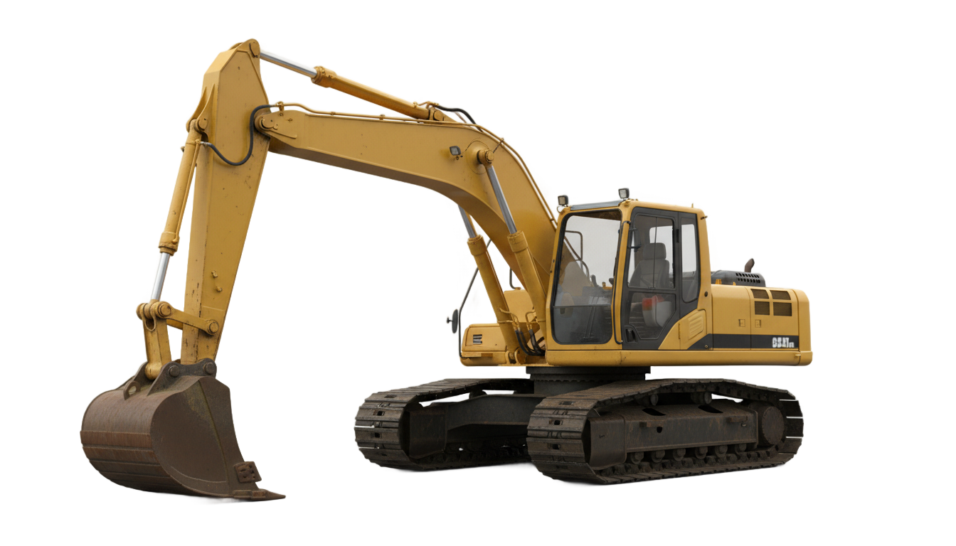 caterpillar excavator png PNG transparent background