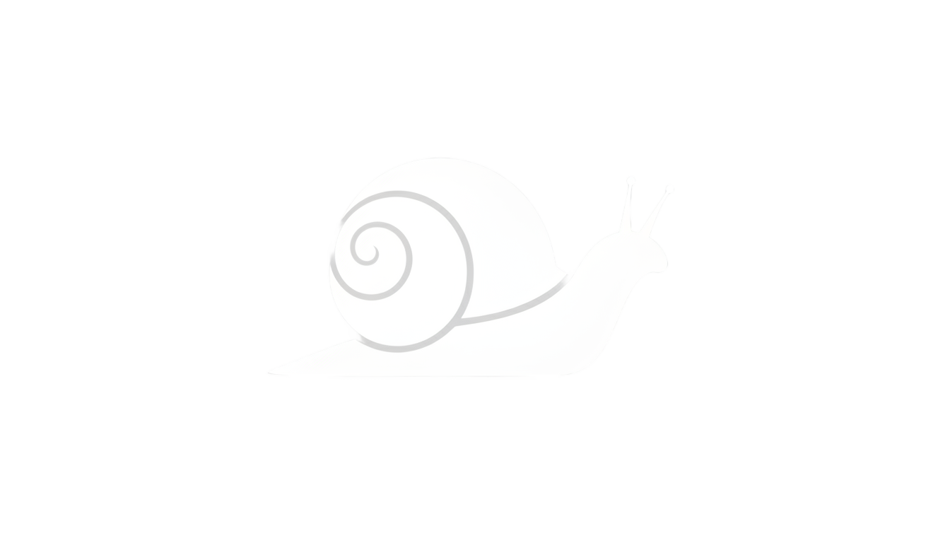 snail white logo png PNG transparent background