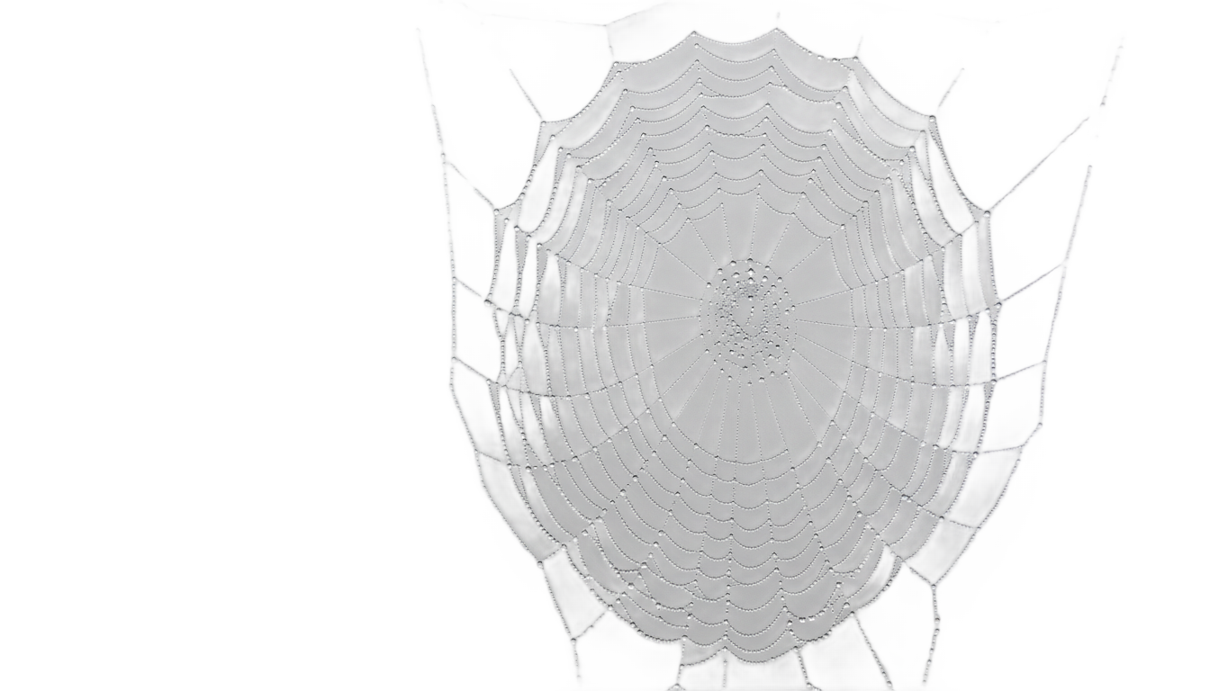 white spider web png PNG transparent background
