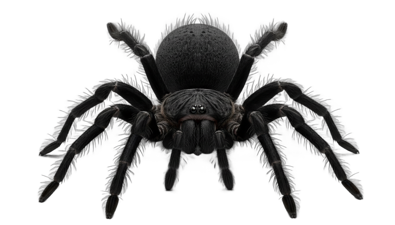 black spider png PNG transparent background
