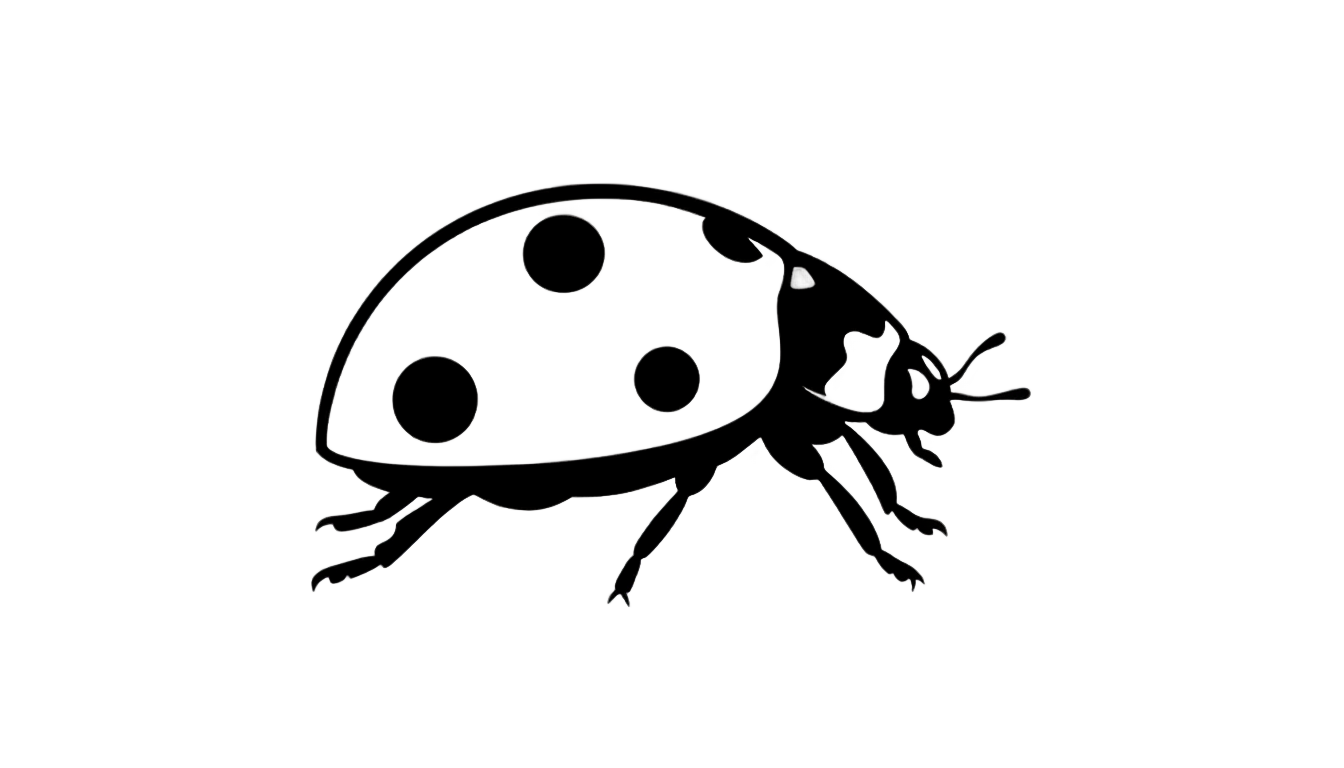 ladybug silhouette png PNG transparent background