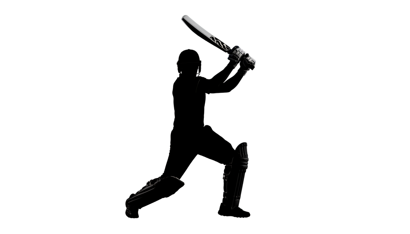 cricket batsman logo png PNG transparent background