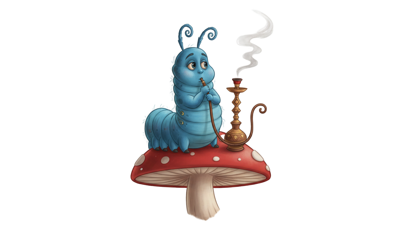 alice in wonderland caterpillar png PNG transparent background