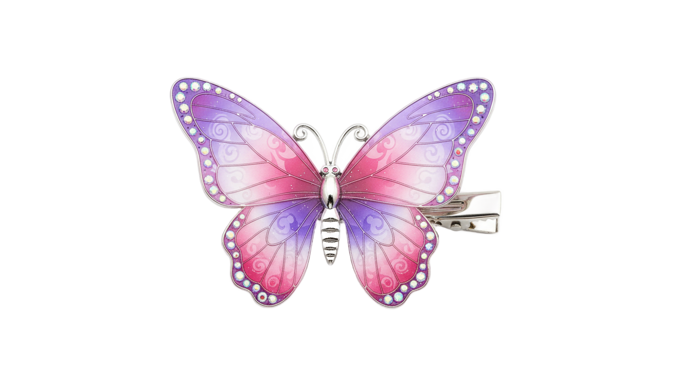 kanao butterfly hair clip png PNG transparent background