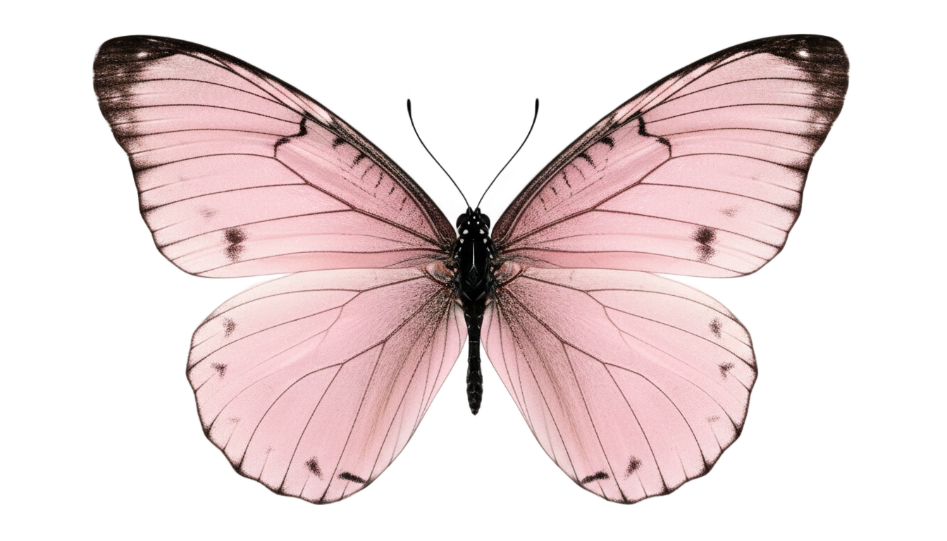 pink butterfly png PNG transparent background