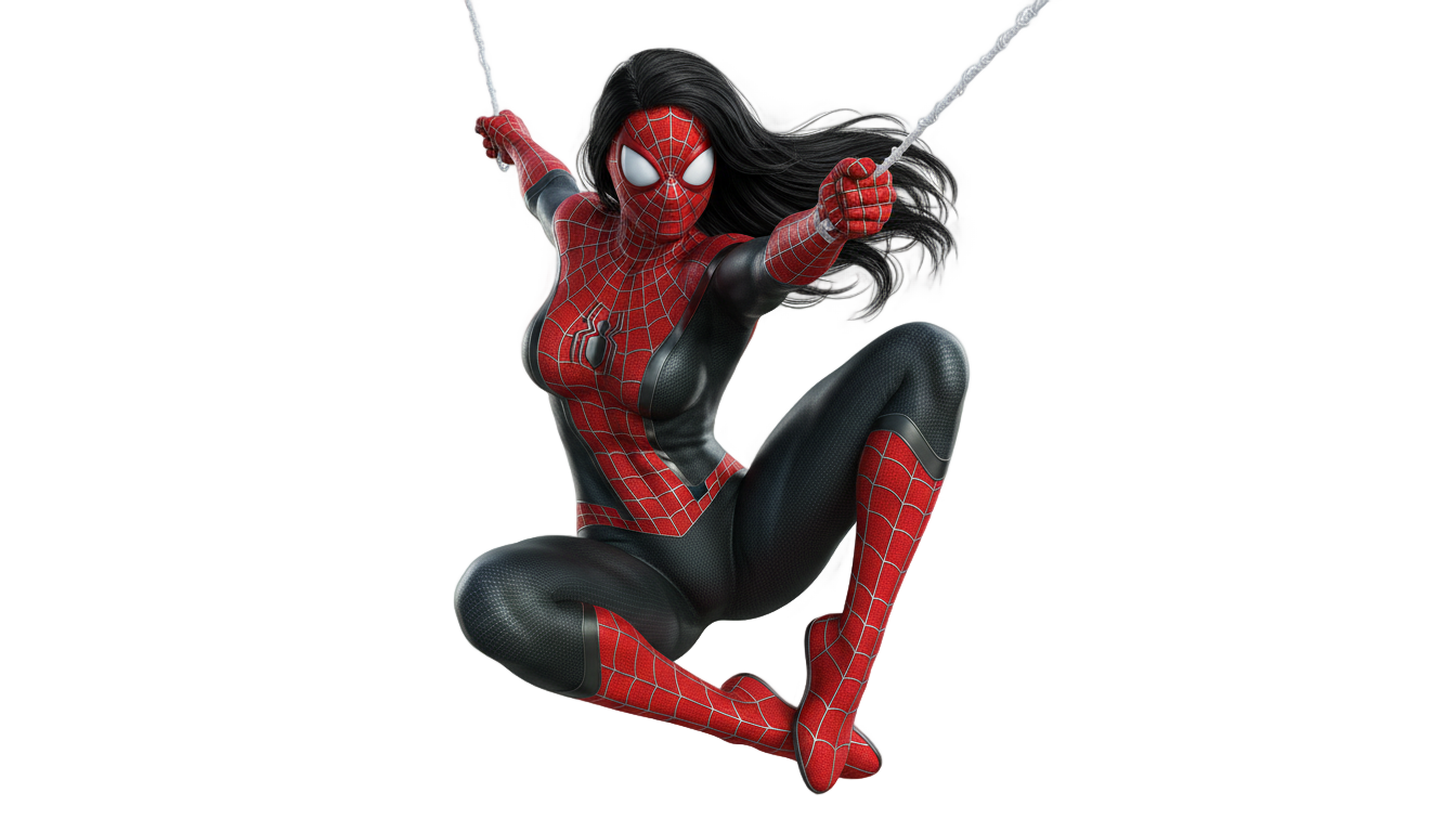 spider woman png PNG transparent background