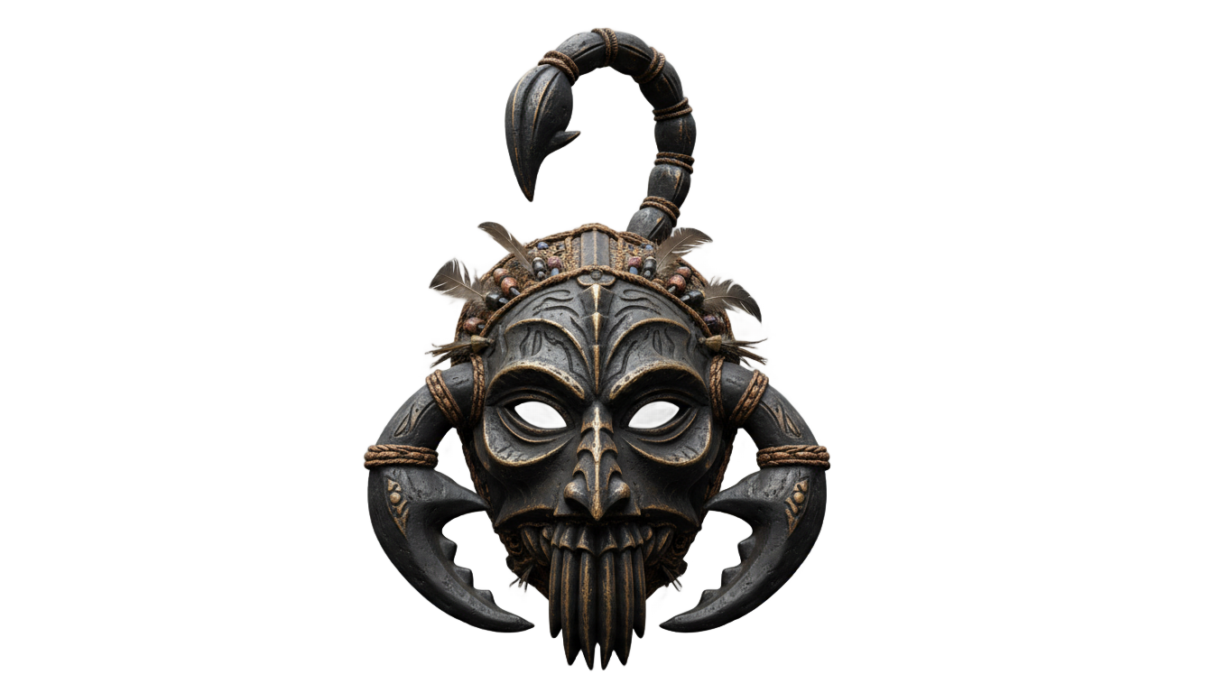 scorpion mask png PNG transparent background