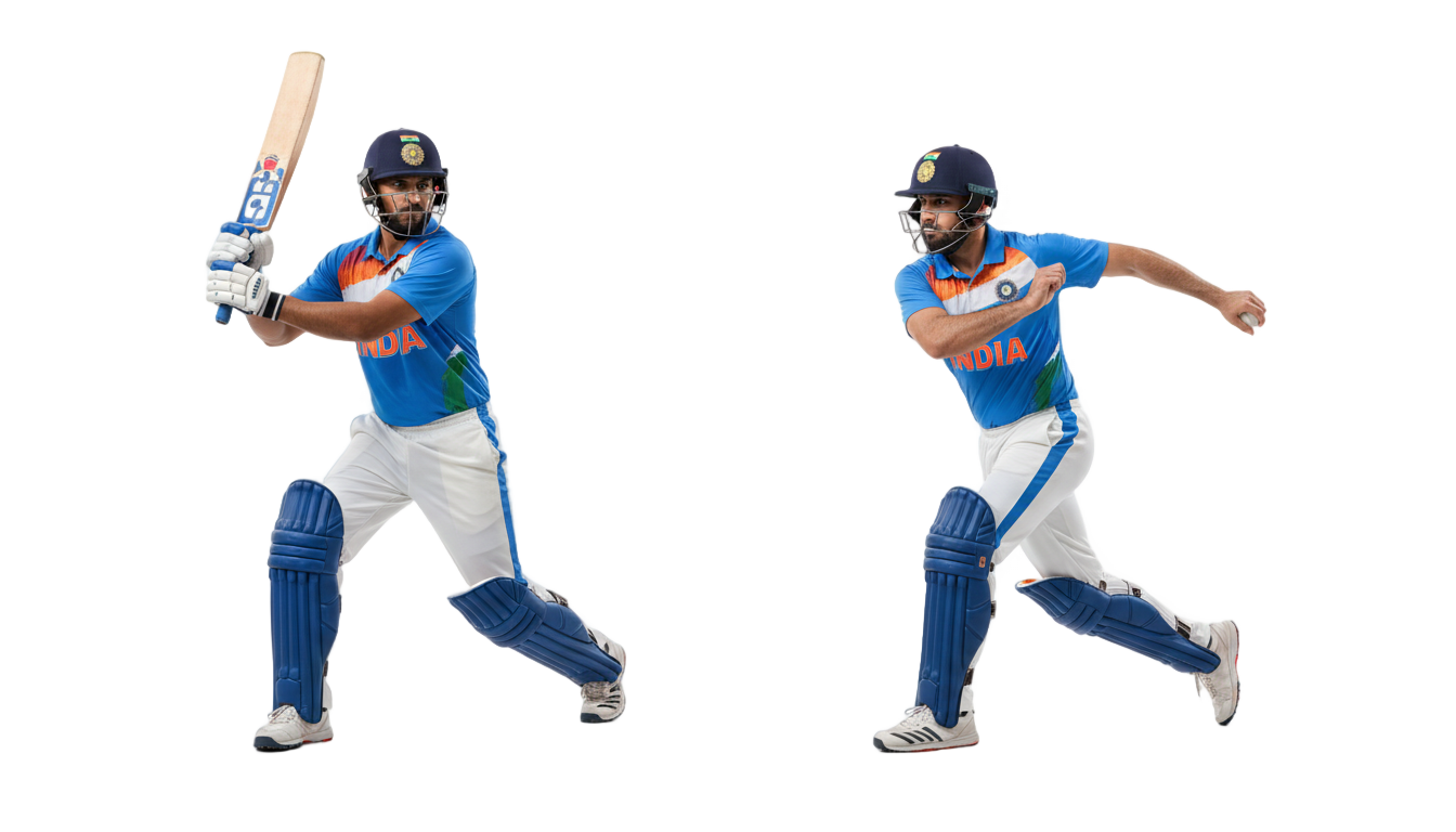 indian cricket players png PNG transparent background