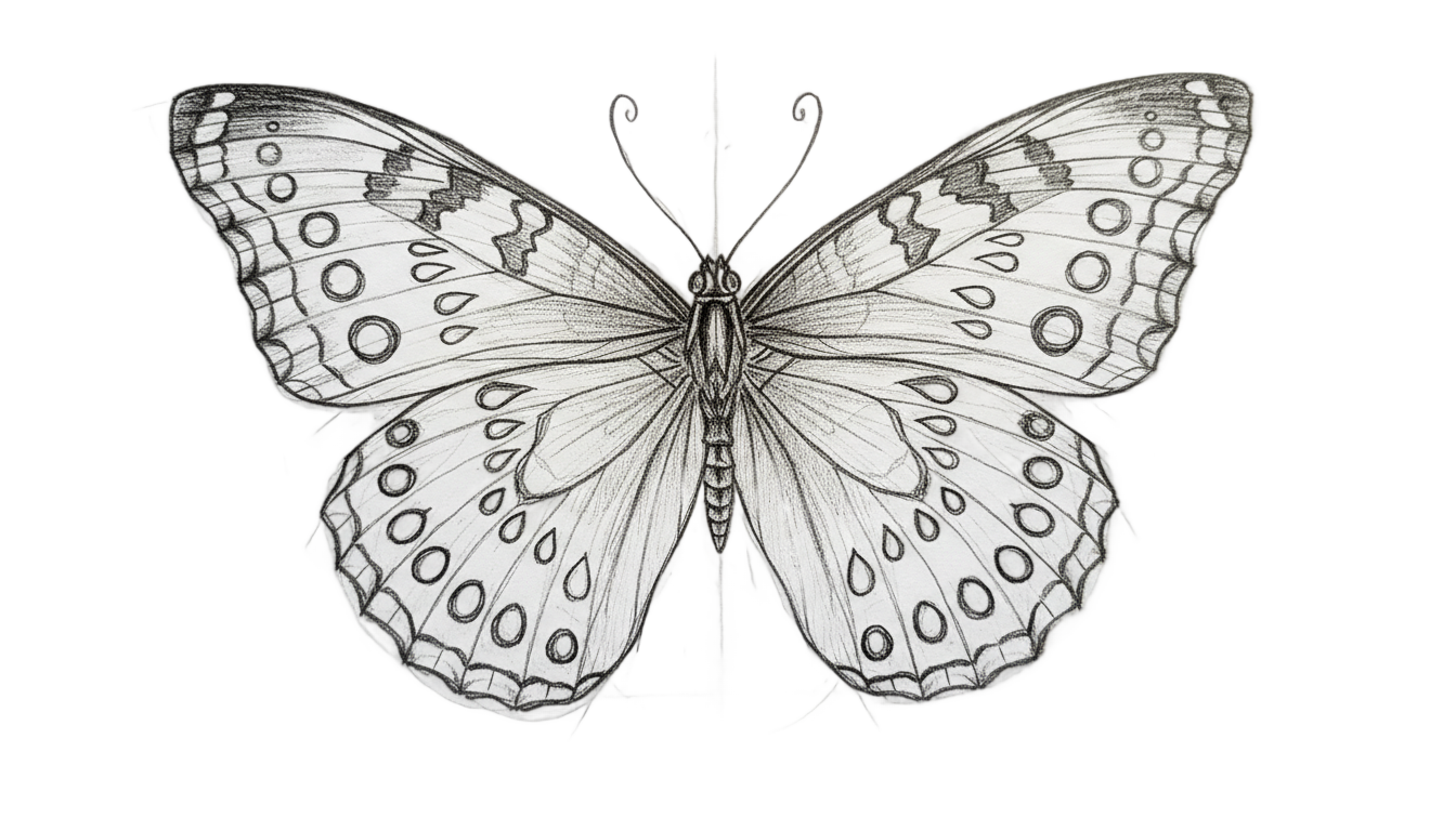 butterfly drawing png PNG transparent background