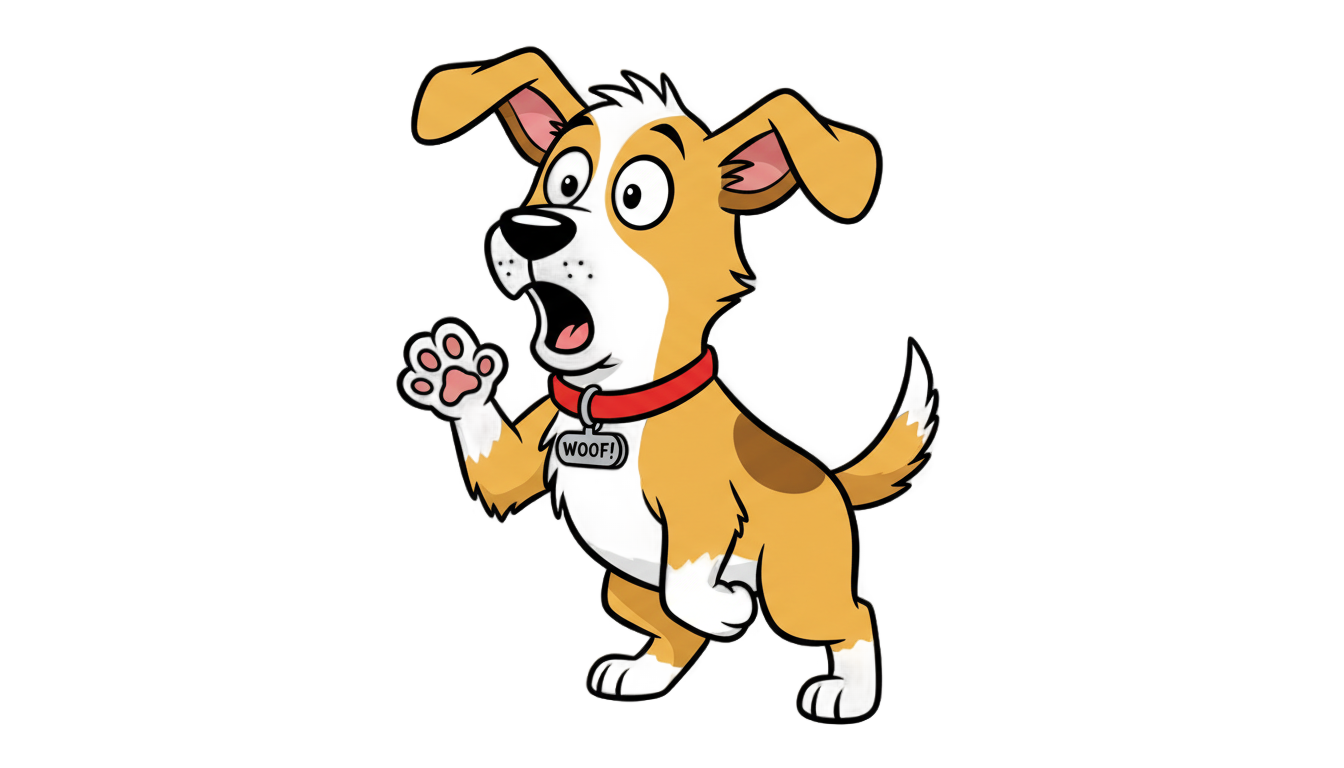 my dog stepped on a bee png PNG transparent background