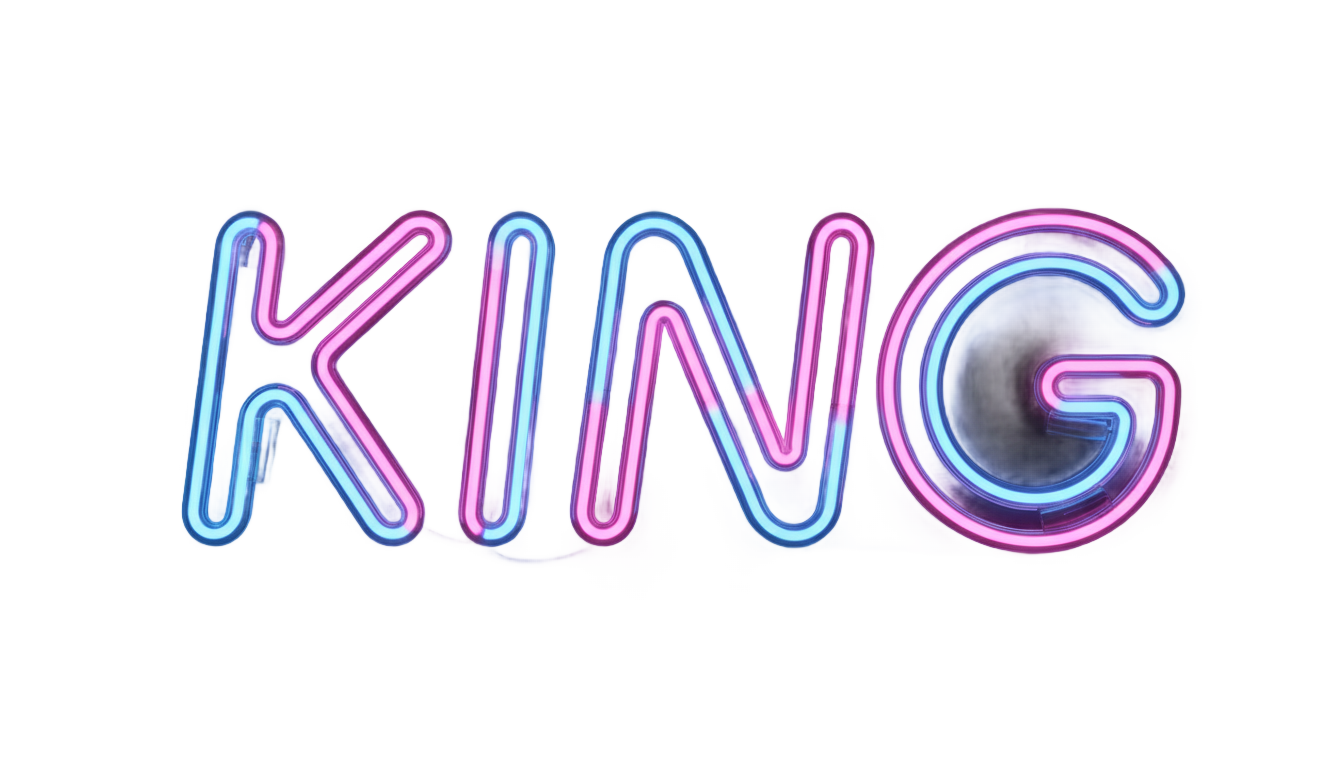 neon king light png PNG transparent background
