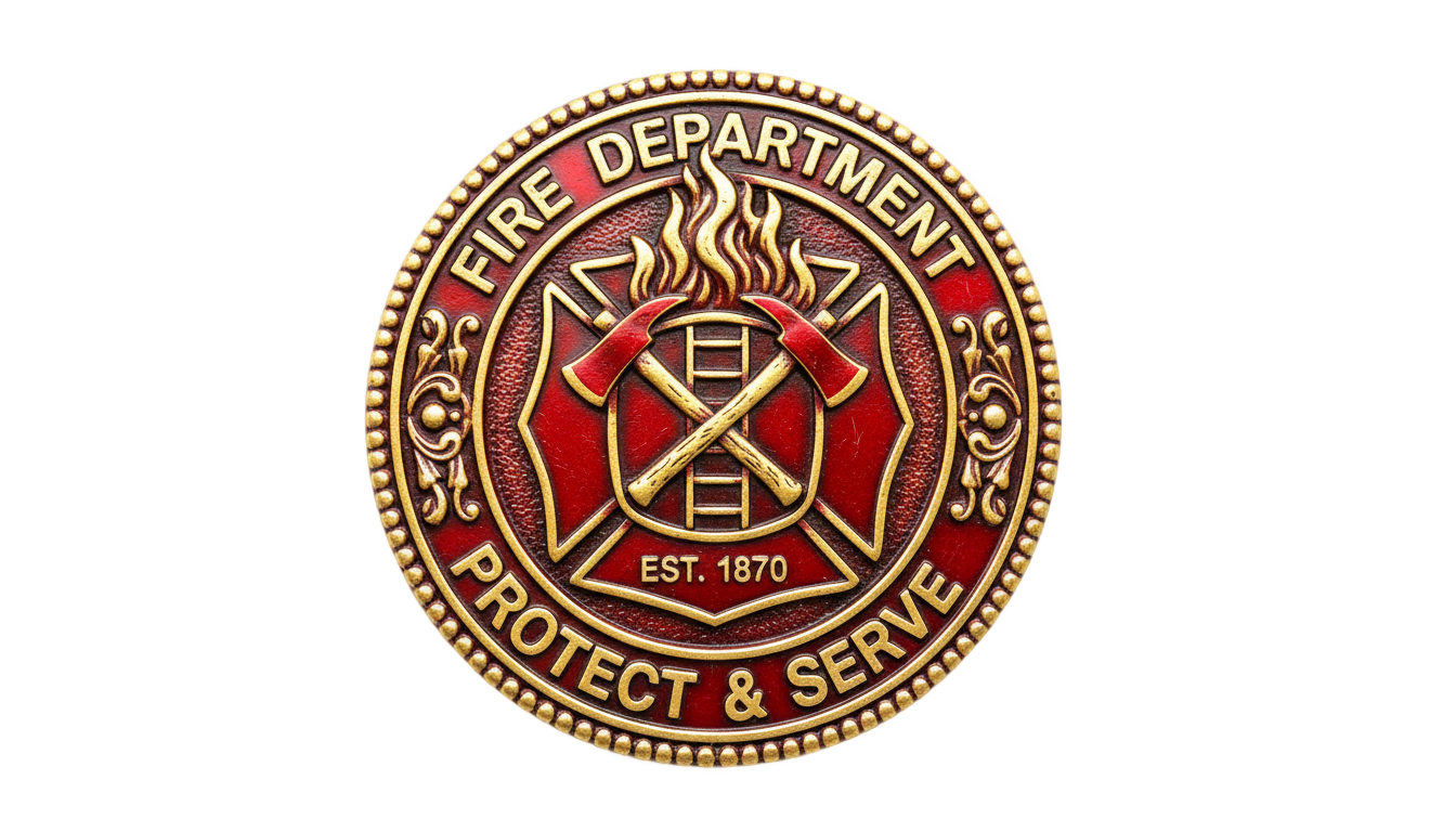 firefighter emblem png PNG transparent background