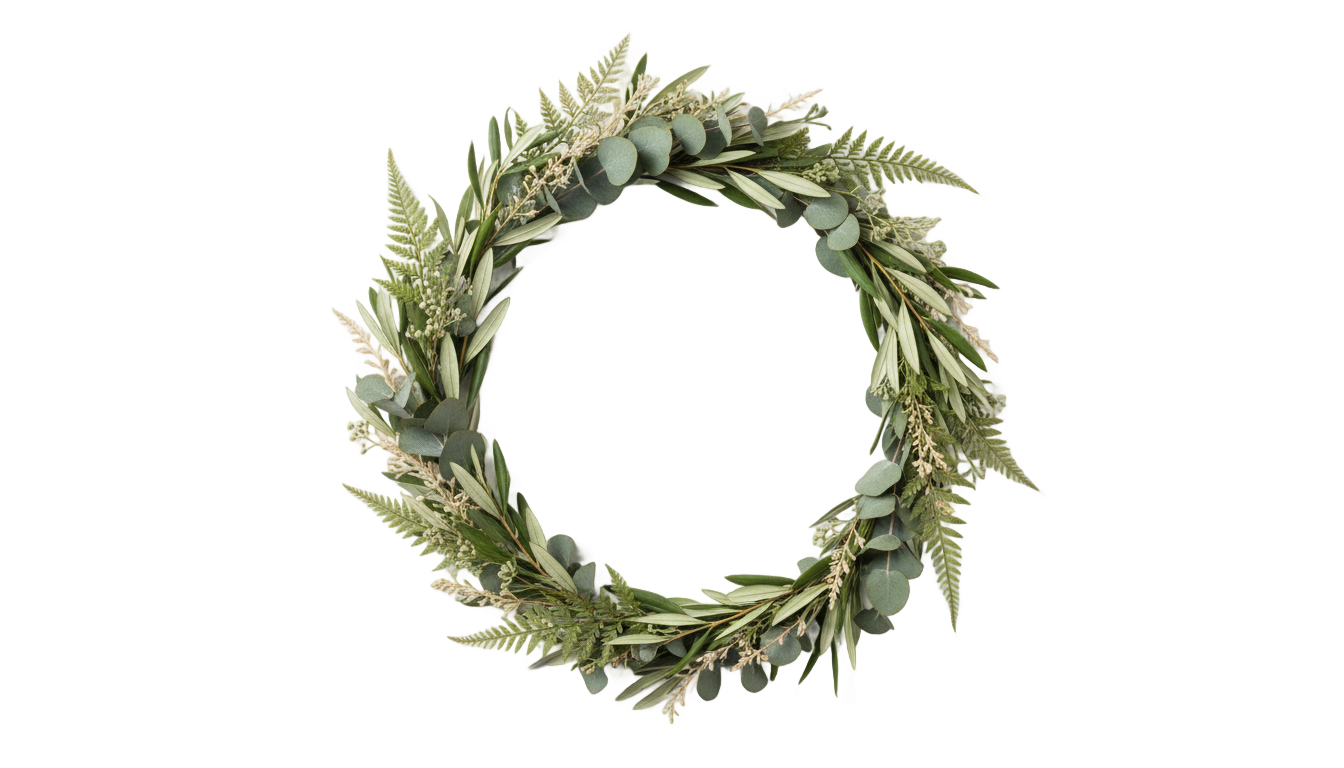 leaves circle logo png PNG transparent background