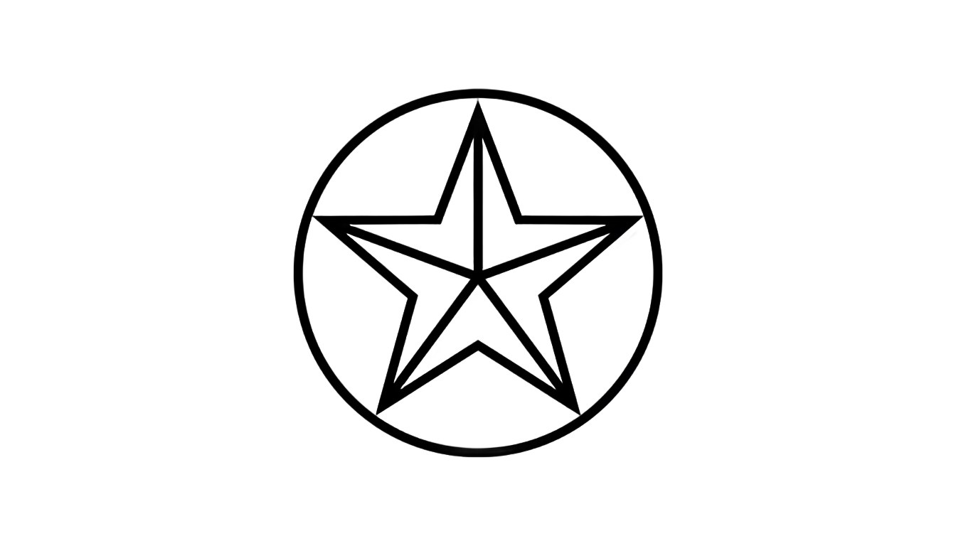 circle star logo png PNG transparent background