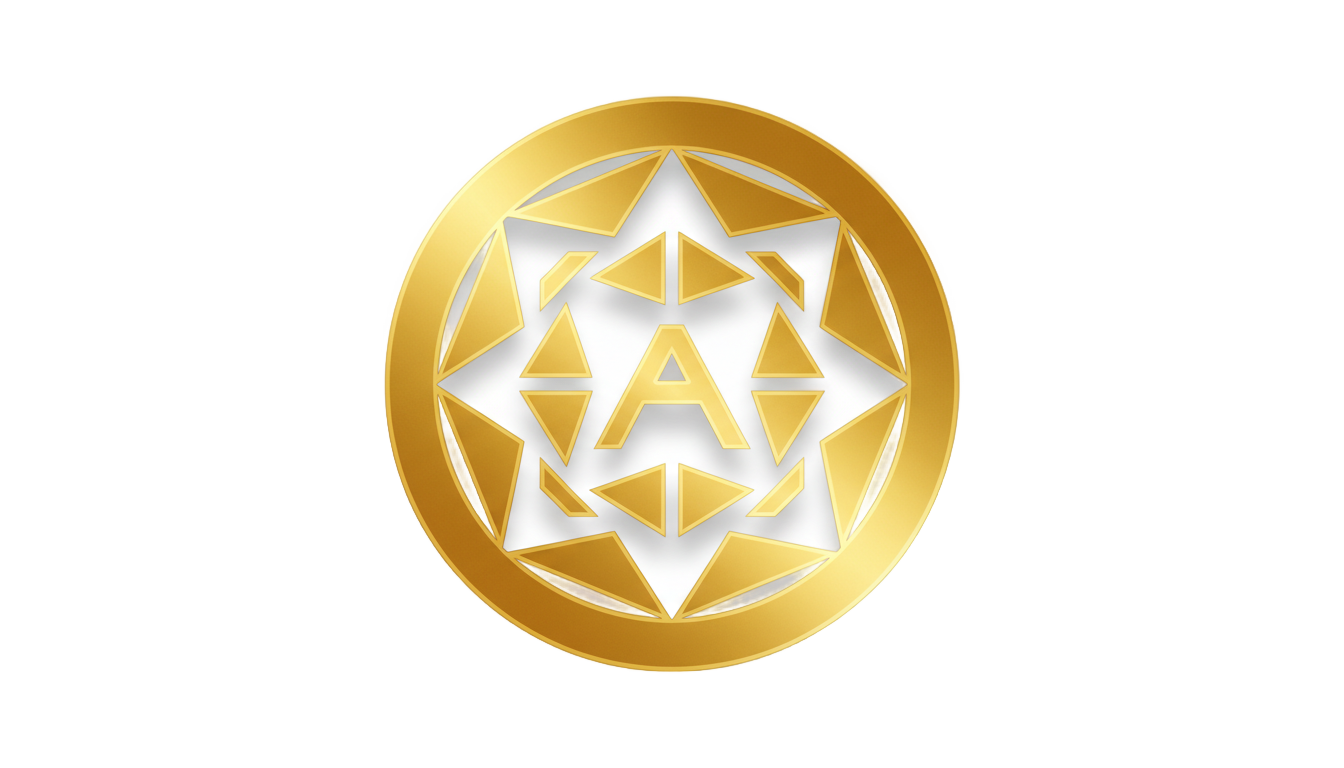 gold circle logo design png PNG transparent background