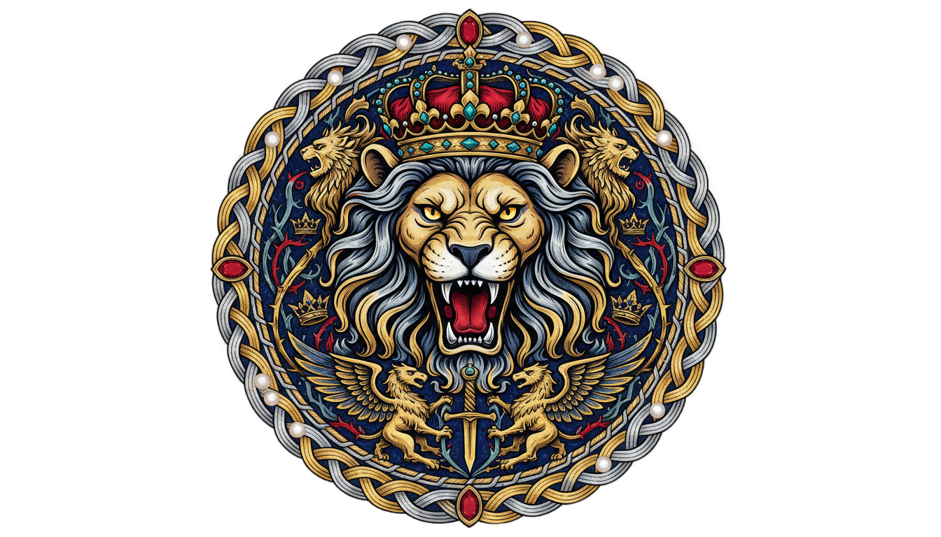 lion emblem png PNG transparent background
